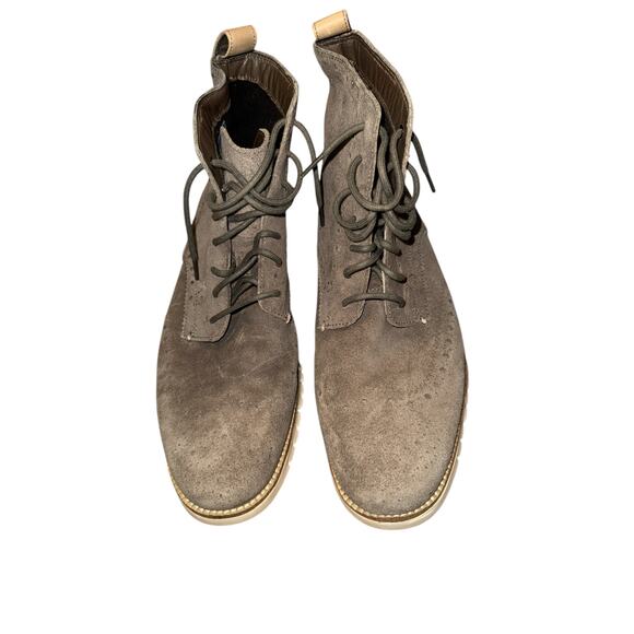 Cole Haan Zerogrand Water Resistant Wingtip Boot, Taupe Suede, Men's Size 11 - Picture 4 of 9